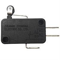картинка Микропереключатель 3-х контактный V-155-1C25 250V 16A рычаг с роликом 12мм для микроволновой печи  от магазина Интерком-НН