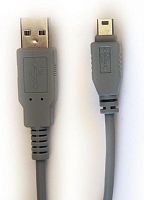картинка Кабель USB 2.0 AM/mini B 5pin 1.8м серый (пакет) K618 от магазина Интерком-НН