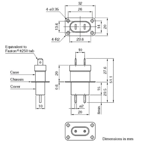 картинка Проходной конденсатор (изолятор) HFC-2L-CH 5шт для магнетрона  от магазина Интерком-НН фото 3