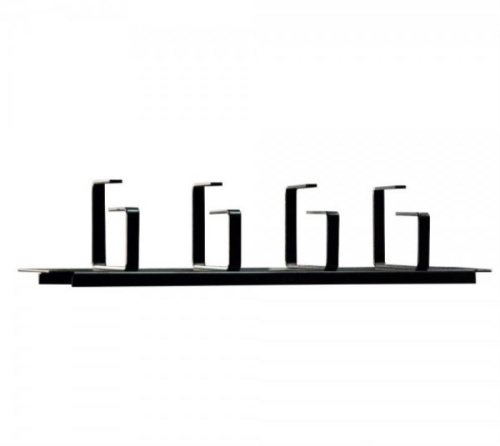 картинка WT-2109 Органайзер кабельный 2U с 4-мя металлическими кольцами от магазина Интерком-НН