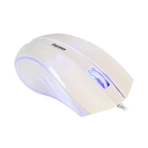 изображение Мышь проводная SmartBuy SBM-338-W ONE (белая) магазин Компании Интерком-НН картинка SmartBuy SBM-338-W ONE Мышь проводная (белая) от магазина Интерком-НН