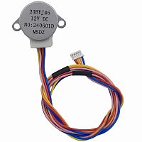 картинка Электродвигатель 20BYJ46 12VDC привода жалюзи внутреннего блока кондиционера разъем ZH1.25 от магазина Интерком-НН