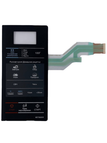 картинка Samsung DE34-00387N сенсорная панель управления, мембрана для микроволновой печи ME73M2KR-S черный от магазина Интерком-НН