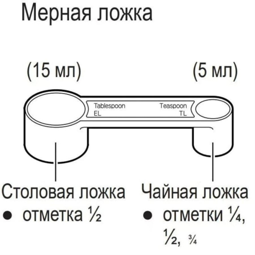 картинка Panasonic ADD25K1871P0 Мерная ложка для хлебопечки SD-B2510, SDR 2520, SDR 2530, SD-YR2540, SD-YR255 от магазина Интерком-НН фото 2