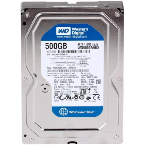 изображение Жесткий диск Western Digital 500 Gb 16 Mb SATA-II WD5000AAKX магазин Компании Интерком-НН картинка Жесткий диск Western Digital 500 Gb 16 Mb SATA-II WD5000AAKX от магазина Интерком-НН