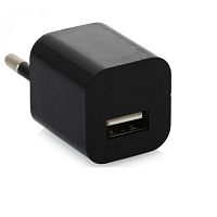 картинка Домашнее универсальное зарядное устройство USB, 1 порт, 5В, выходная сила тока 1А, черный Netko от магазина Интерком-НН