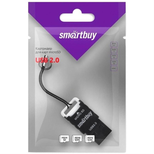 изображение Smartbuy SBR-707-K картридер (черный) для карт MicroSD магазин Компании Интерком-НН картинка Smartbuy SBR-707-K картридер (черный) для карт MicroSD от магазина Интерком-НН