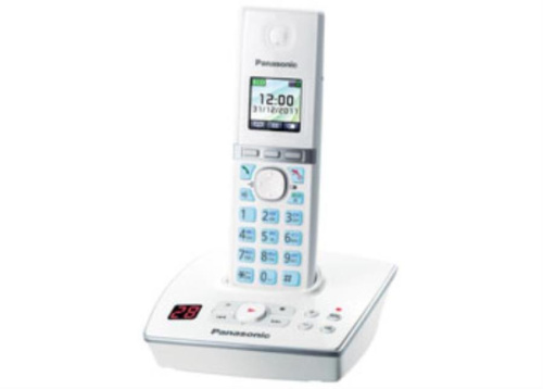 изображение Беспроводной телефон Panasonic KX-TG8061RUW DECT (радиотелефон) с автоответчиком, цвет: белый магазин Компании Интерком-НН картинка Panasonic KX-TG8061RUW - Беспроводной телефон DECT (радиотелефон) с автоответчиком, цвет: белый от магазина Интерком-НН