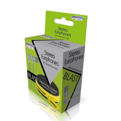 картинка Smartbuy SBE-006 Внутриканальные наушники с защитным кофром на молнии BLAST серые от магазина Интерком-НН фото 2