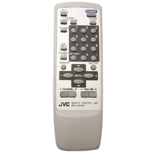 изображение Пульт RM-C364GY-1H ДУ для телевизора JVC AV-1407AE магазин Компании Интерком-НН картинка JVC RM-C364GY-1H Пульт ДУ для телевизора JVC AV-1407AE от магазина Интерком-НН