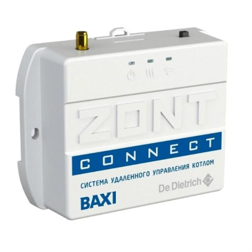 изображение GSM управление газовым котлом BAXI, De Dietrich со встроенным OpenTherm и встроенным аккумулятором ZONT CONNECT магазин Компании Интерком-НН картинка ZONT CONNECT GSM- контроль и управление газовым котлом по OpenTherm от магазина Интерком-НН