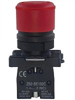 картинка Кнопка с фиксацией XB2-ES442 с нормально замкнутым контактом для управления работой электроцепи от магазина Интерком-НН