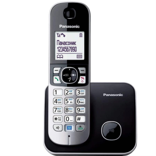 изображение Беспроводной телефон Panasonic KX-TG6811RUB DECT (радиотелефон) , цвет: черный магазин Компании Интерком-НН картинка Panasonic KX-TG6811RUB - Беспроводной телефон DECT (радиотелефон) , цвет: черный от магазина Интерком-НН