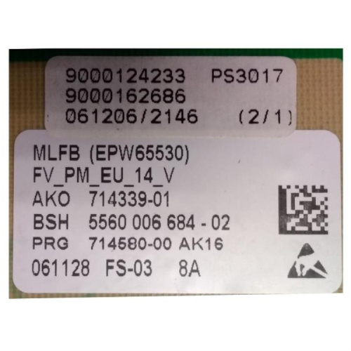 картинка EPW65530 Модуль управления стиральной машиной Bosch, Siemens от магазина Интерком-НН фото 3