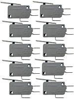 картинка Микропереключатель 10 шт.Dongnan KW3A-16Z3-A200 3-х контактный 16(4)A 250V с рычагом 27мм от магазина Интерком-НН