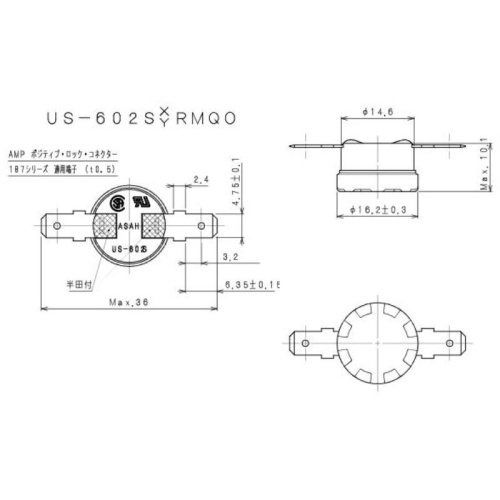 картинка Panasonic CNRAG-11546T Термостат биметаллический (Bimetal termo) холодильника Panasonic NR-B591BR от магазина Интерком-НН фото 3