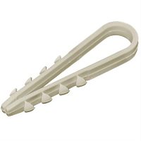 картинка Дюбель-хомут для крепления кабеля 5-10 мм белый (100 шт) от магазина Интерком-НН