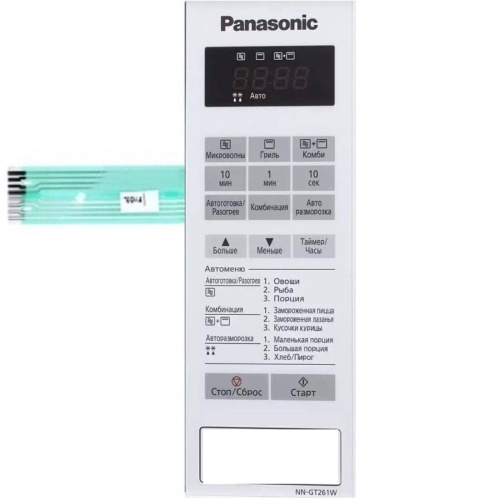 картинка Panasonic A630Y40M0HZP Сенсорная панель на русском для СВЧ (микроволновой печи) NN-GT261W ZPE от магазина Интерком-НН фото 4