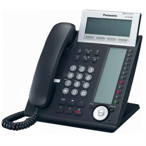 изображение Panasonic KX-DT346RUB цифровой системный телефон 24 кнопки с индикацией, 6-ти строчный дисплей с подсветкой, цвет черный Б/У магазин Компании Интерком-НН картинка Panasonic KX-DT346RUB-RB цифровой системный телефон 24 кнопки с индикацией, черный Б/У от магазина Интерком-НН