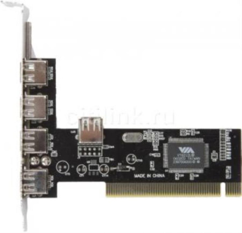 изображение Контроллер USB 2.0 (4+1) port PCI, VIA 6212 chipset магазин Компании Интерком-НН картинка Контроллер USB 2.0 (4+1) port PCI, VIA 6212 chipset от магазина Интерком-НН