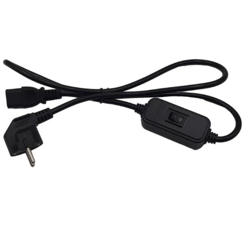 картинка Redmond RMCXXXXXXXXXXAXXXAC провод сетевой, кабель питания с выключателем (черный) от магазина Интерком-НН