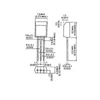 картинка 2SA1627 биполярный транзистор PNP 600В 1A 1Вт [TO92] от магазина Интерком-НН