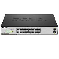 картинка D-Link DGS-1100-18/B2A Коммутатор с 16 портами 10/100/1000Base-T, 2 порта 1000Base-X SFP от магазина Интерком-НН