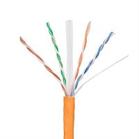 картинка Кабель U/UTP4 NIKOLAN NKL 2140C-OR Кат.6 (Класс E) LSZH нг(А)-HFLTx, оранжевый, INDOOR (кор.305м) от магазина Интерком-НН