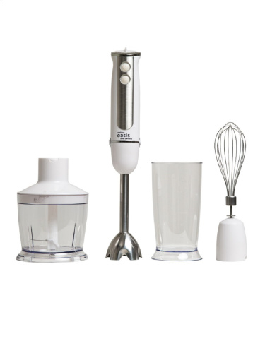 картинка Oasis BL-85W2 Блендер погружной белый, 850Вт от магазина Интерком-НН