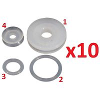 картинка 10-наборов силиконовых уплотнителей клапанов мультиварки-скороварки тип 1 от магазина Интерком-НН