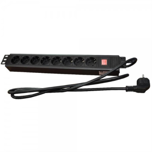 картинка WT-2140A Блок электрических розеток 8 шт. с выключателем 220V от магазина Интерком-НН