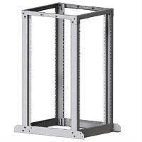 картинка Стойка 19" 24U двухрамная, (600x400-750x1250), раздвижная, серая от магазина Интерком-НН