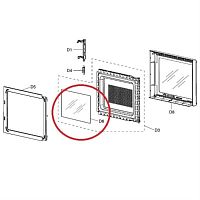 картинка Panasonic F3145BA00EP (Z3145BA00EP) Защитная пленка Уценка на дверь для СВЧ NN-GD342, 351, 361, 371  от магазина Интерком-НН