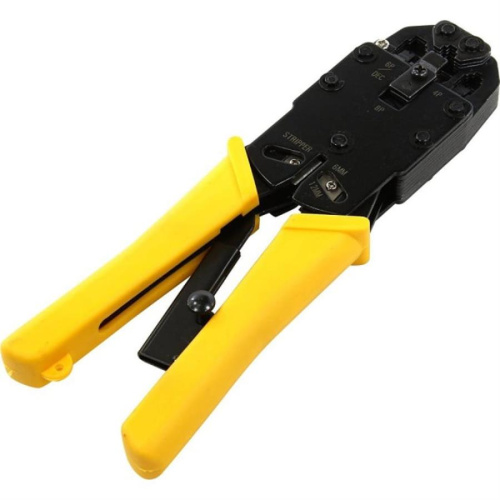 картинка Инструмент TL-2008R для обжима коннекторов типа 8p8c(RJ-45), 6p6c(RJ-12), 4p4c, Technolink от магазина Интерком-НН