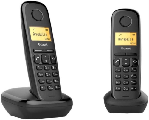 картинка Р/Телефон Dect Gigaset A170 DUO RUS черный (труб. в компл.:2шт) АОН от магазина Интерком-НН