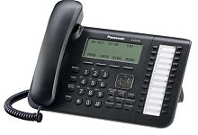 картинка Panasonic KX-NT546RU-B Системный IP Телефон с 6-ти стр. LCD дисплеем и 2 Ethernet портами черный от магазина Интерком-НН