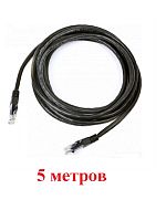 картинка Патч-корд UTP cat 5e 5м (черный) неэкранированный, литой коннектор от магазина Интерком-НН