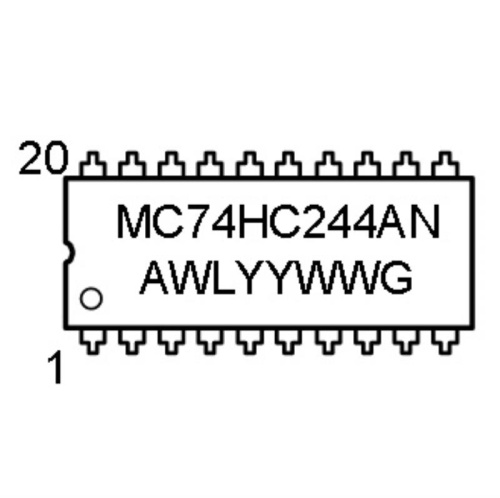 картинка MC74HC244AN Микросхема от магазина Интерком-НН