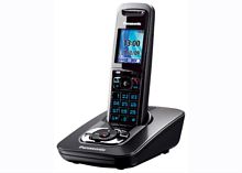 картинка Panasonic KX-TG8421RUT - Беспроводной телефон DECT (радиотелефон) с автоответчиком, цвет: темно-серы от магазина Интерком-НН