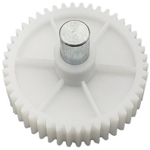 изображение Шестерня большая с валом (вариант №2) D=82/16мм, H=72/22мм, 46 прямых зубьев для мясорубки Moulinex, Tefal магазин Компании Интерком-НН фото 2 картинка Шестерня большая с валом (вариант №2) D=82/16мм, H=72/22мм, 46 прямых зубьев для мясорубки от магазина Интерком-НН фото 2