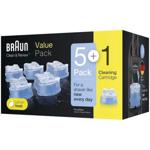 картинка Braun 81673079 (81672893, 80712411) Картриджи для очистки CCR5+1 для бритвы Braun от магазина Интерком-НН