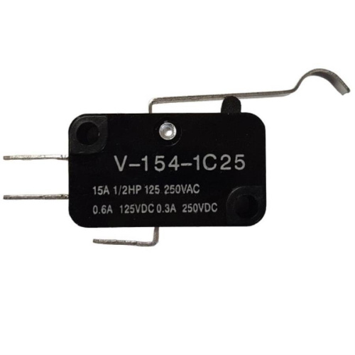 изображение Микропереключатель 3-х контактный V-154-1C25 250V 15A с рычагом 27мм для микроволновой печи (СВЧ) магазин Компании Интерком-НН картинка Микропереключатель 3-х контактный V-154-1C25 250V 15A с рычагом 27мм для микроволновой печи (СВЧ) от магазина Интерком-НН