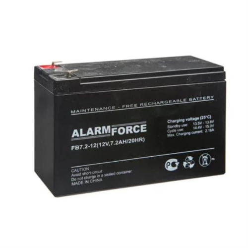изображение Аккумуляторная батарея ALARM FORCE FB 7-12 (12В, 7А/ч) необслуживаемая магазин Компании Интерком-НН картинка ALARM FORCE FB 7-12 Аккумуляторная батарея (12В, 7А/ч) необслуживаемая от магазина Интерком-НН