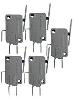 картинка Микропереключатель 5 шт.Dongnan KW3A-16Z3-A200 3-х контактный 16(4)A 250V с рычагом 27мм от магазина Интерком-НН