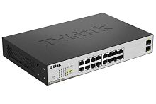картинка Коммутатор DGS-1100-18/B1A D-Link с 16 портами 10/100/1000Base-T, 2 порта 1000Base-X SFP от магазина Интерком-НН