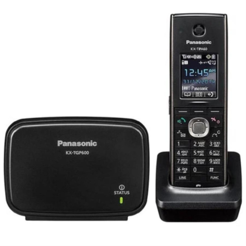 изображение Беспроводной SIP DECT телефон Panasonic KX-TGP600RUB (радиотелефон) , цвет: черный магазин Компании Интерком-НН фото 2 картинка Panasonic KX-TGP600RUB Беспроводной телефон SIP DECT, цвет: черный от магазина Интерком-НН фото 2
