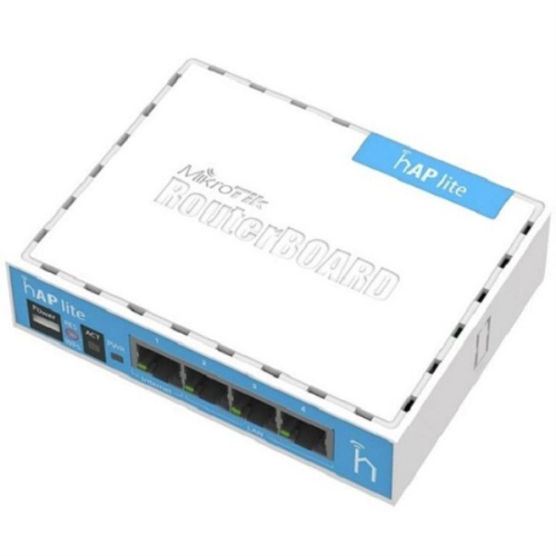 изображение Wi-Fi-маршрутизатор RouterBoard RB941-2nD Mikrotik hAP Lite магазин Компании Интерком-НН картинка Mikrotik hAP Lite RB941-2nD RouterBoard Wi-Fi-роутер от магазина Интерком-НН