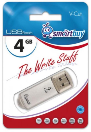 картинка Память USB 4 Gb Smart Buy V-Cut черный (SB4GBVC-K) от магазина Интерком-НН фото 2