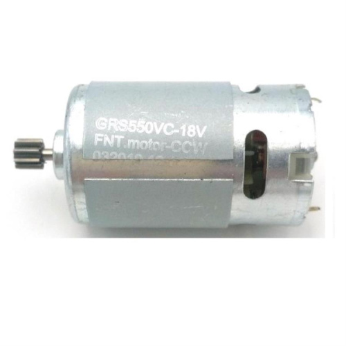изображение Двигатель КХ-0011576 (GRS550VC-18V, RS550-18V-B) для шуруповерта 18V, шестерня 9 зубьев магазин Компании Интерком-НН картинка Двигатель КХ-0011576 (GRS550VC-18V, RS550-18V-B) для шуруповерта 18V, шестерня 9 зубьев от магазина Интерком-НН
