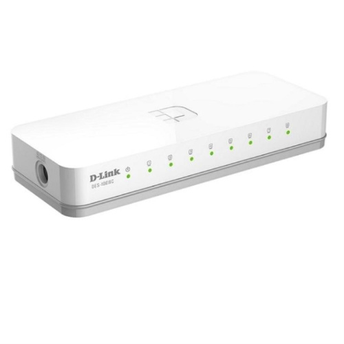 картинка D-Link DES-1008C/A1B Коммутатор с 8 портами 10/100Base-TX и функцией энергосбережения от магазина Интерком-НН фото 2